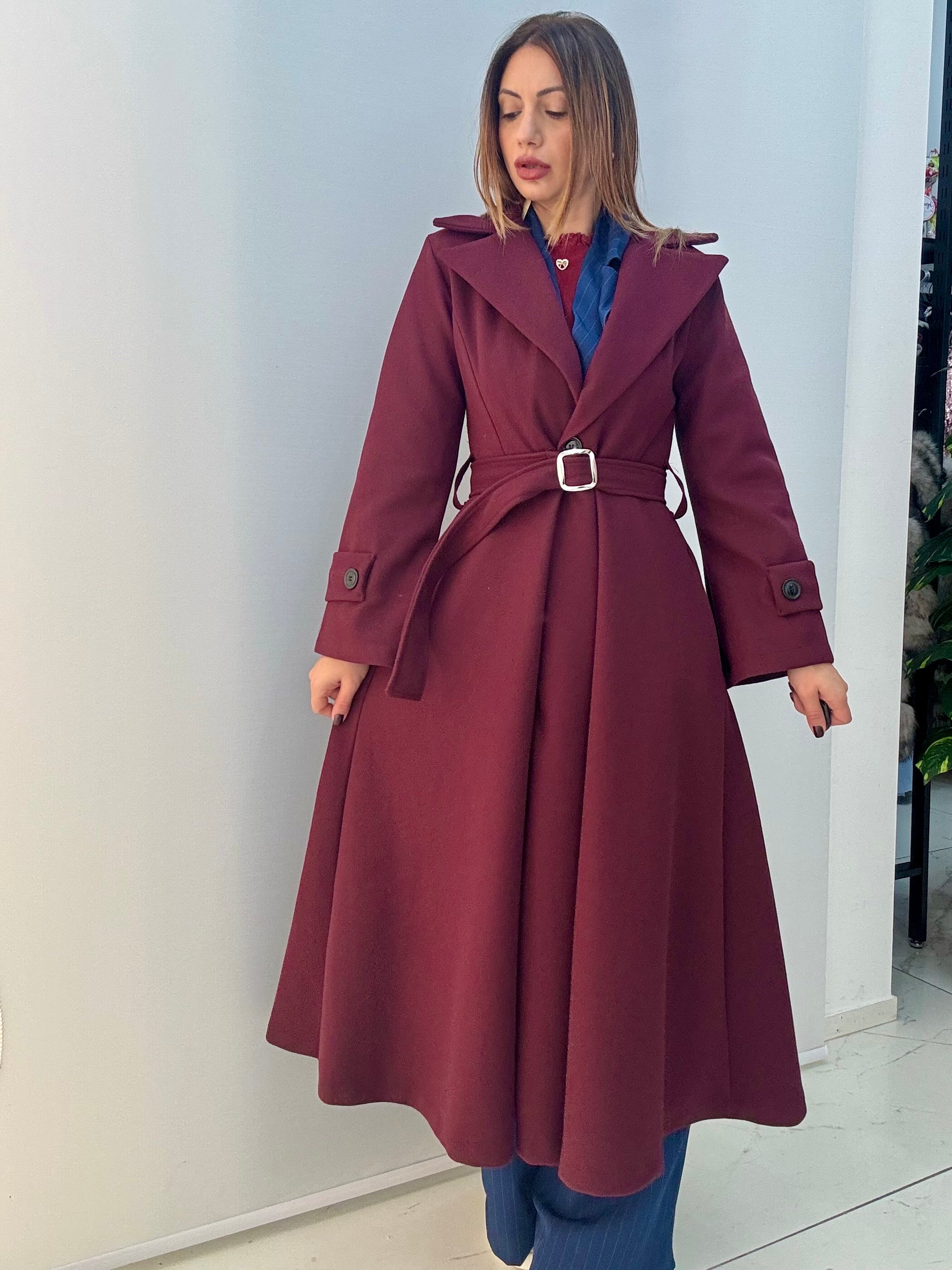 Cappotto Princess Bordeaux