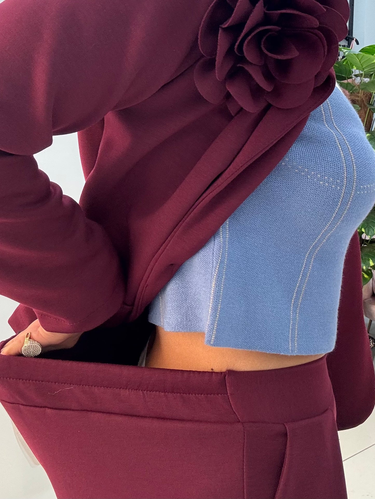 Tailleur Fiore Bordeaux