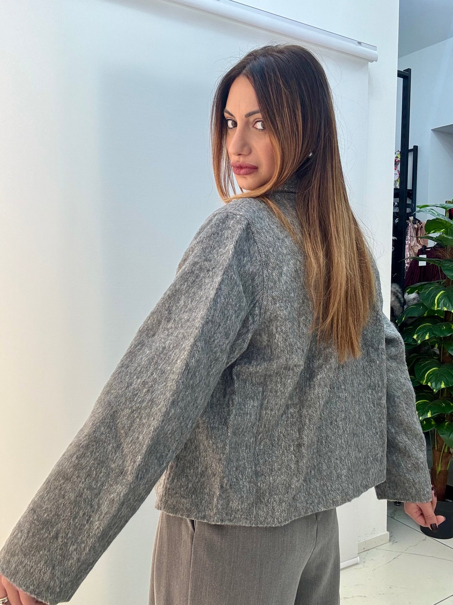 Giacca-Cappotto Evelyn Grigio