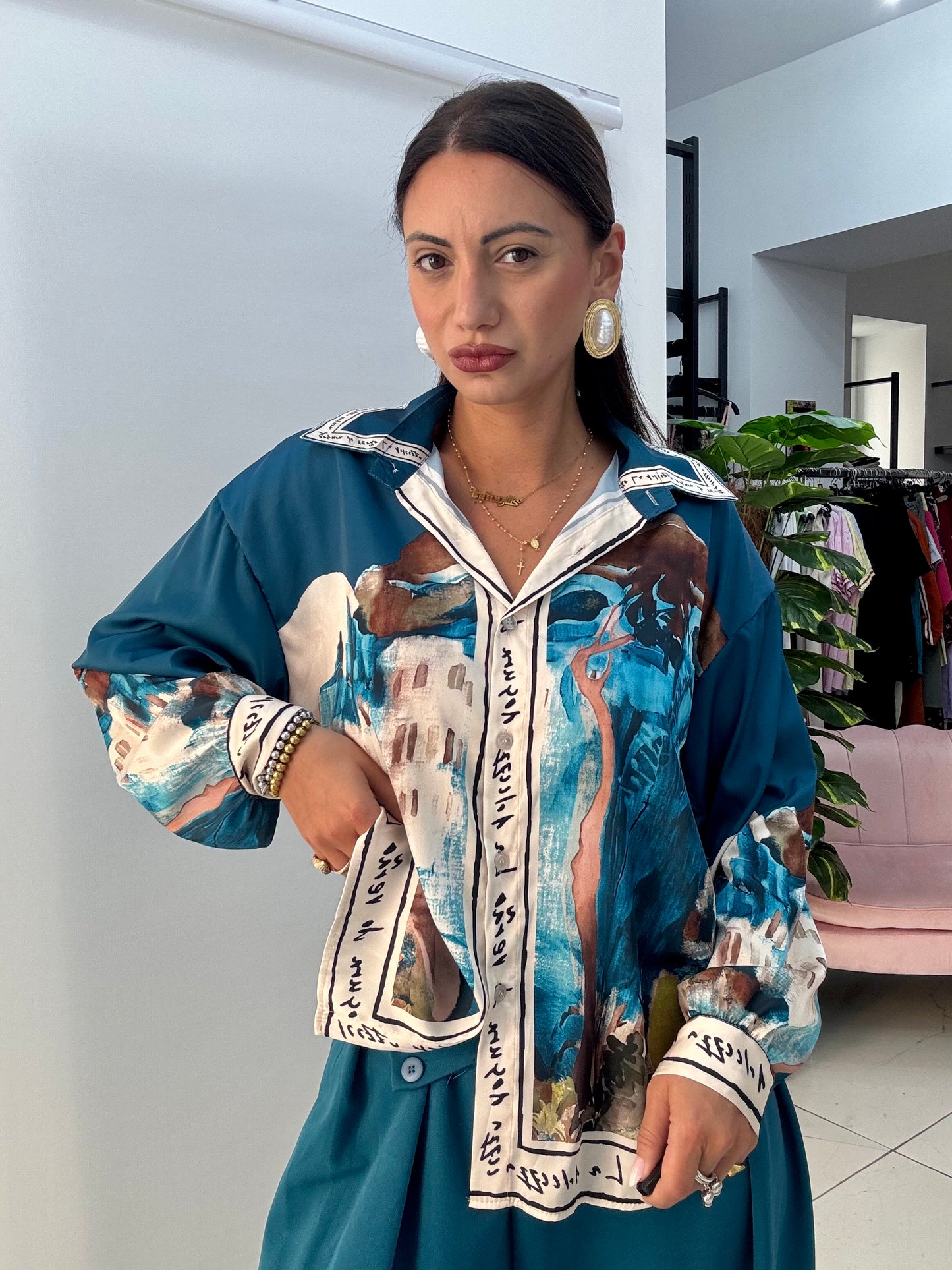 Camicia Panorama Ottanio