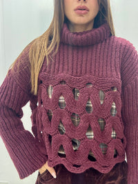 Maglione Glammy Bordeaux