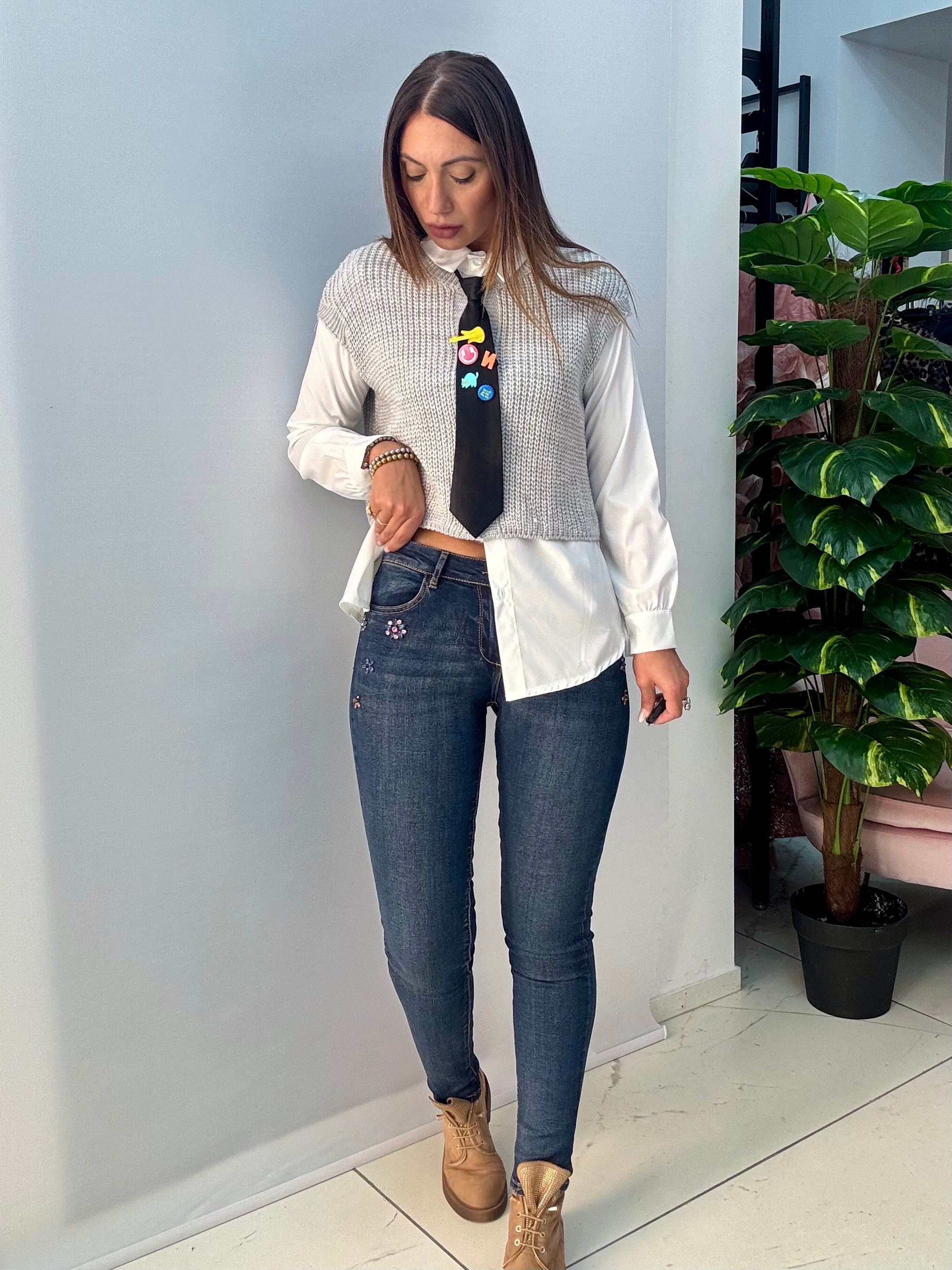 Jeans Skinny Applicazioni