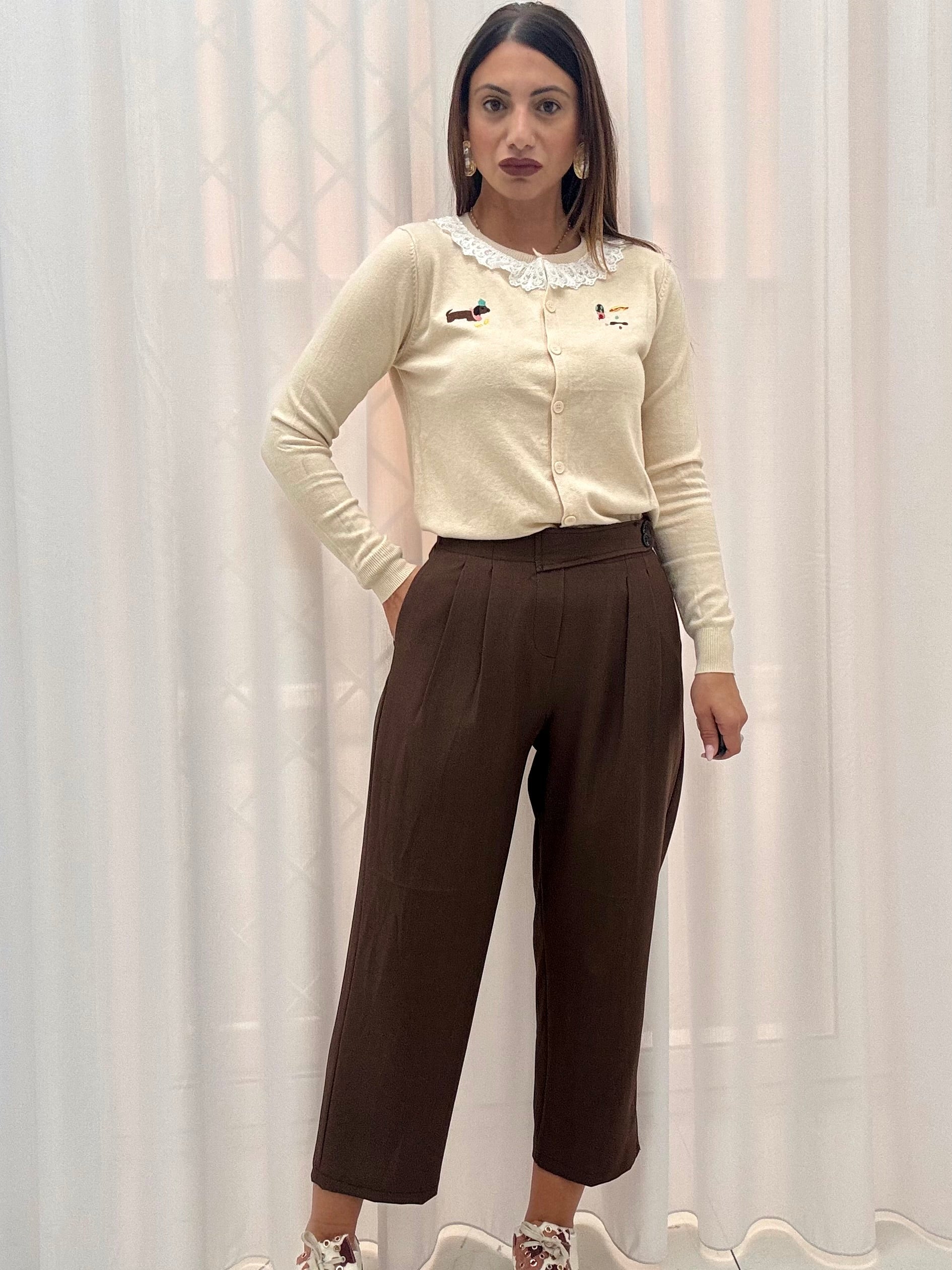 Pantalone Angela Marrone