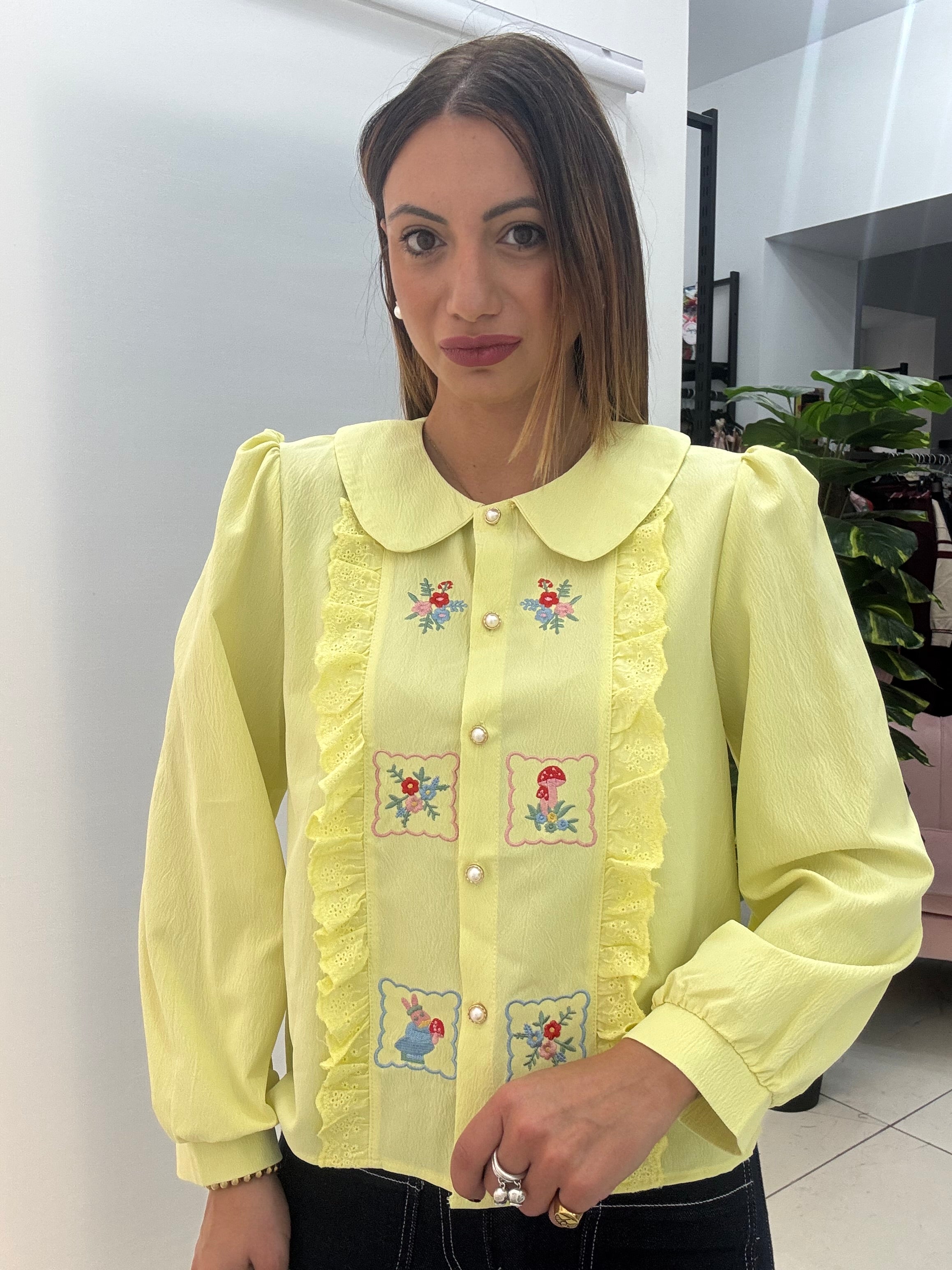 Camicia Romantic Giallo