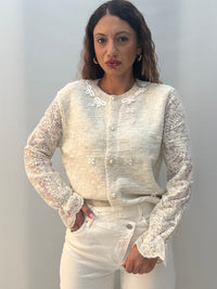 Cardigan Fiocco Panna