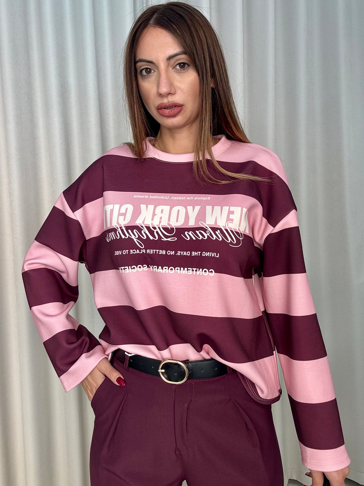 Felpa Kira Bordeaux