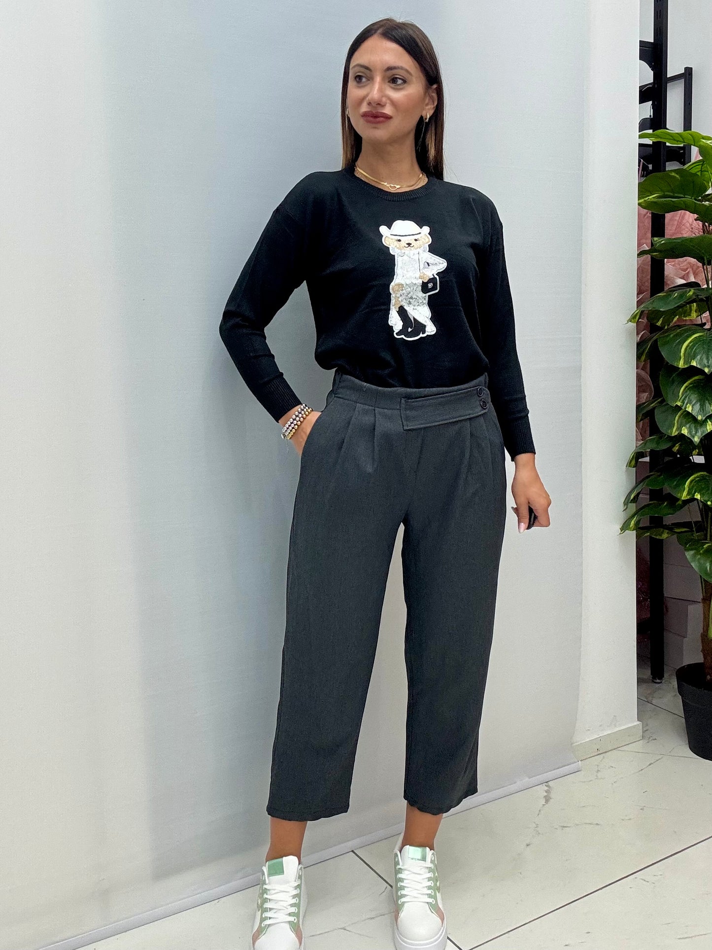 Pantalone Angela Grigio