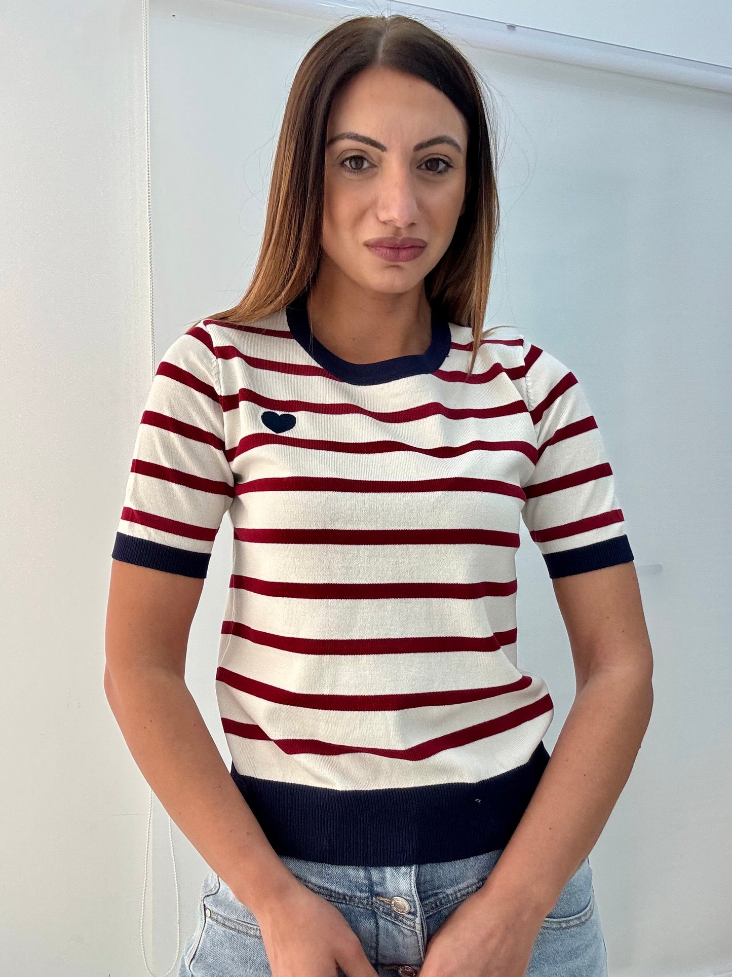 Maglia Righe&Cuore