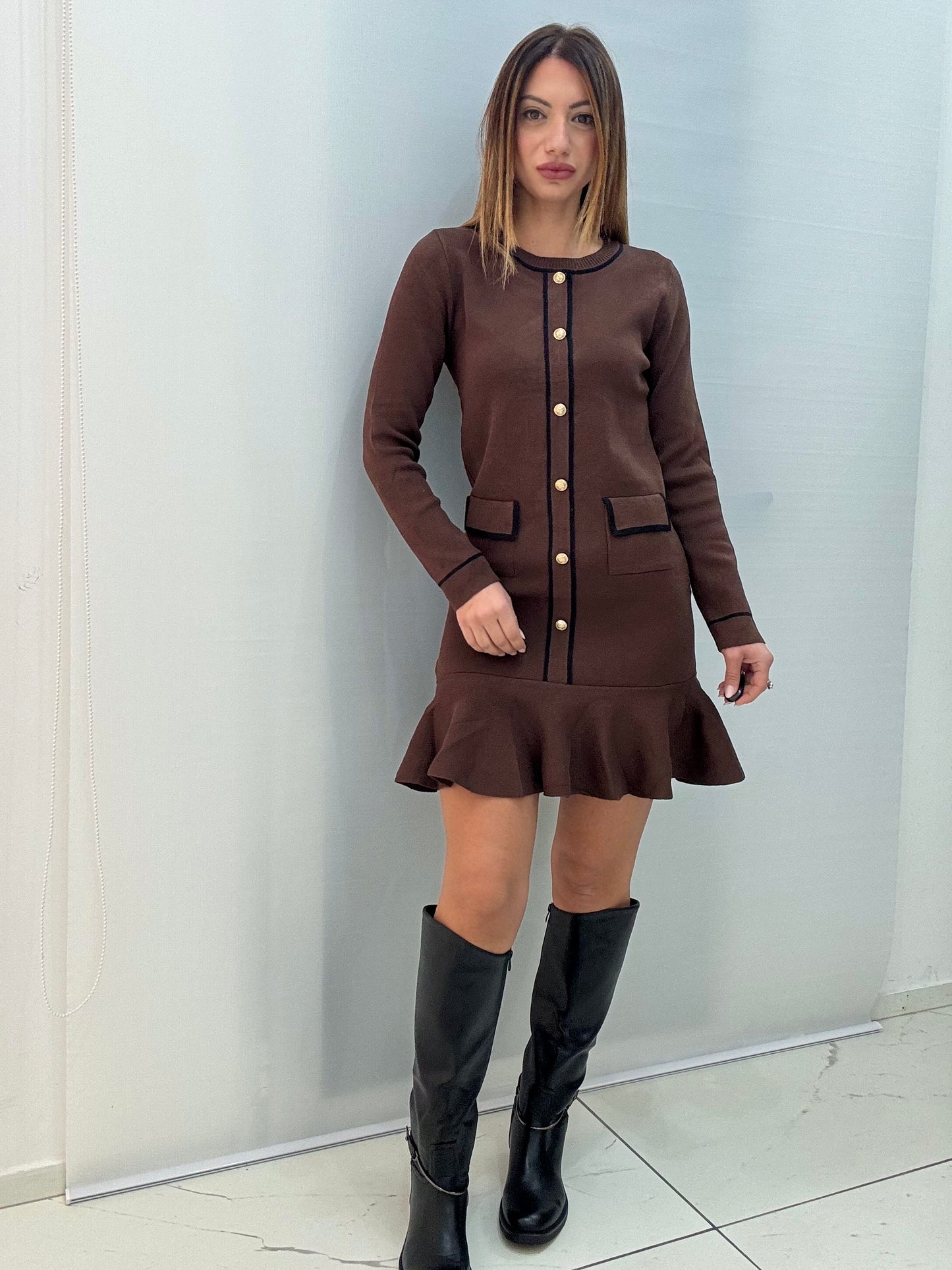 Abito Mabel Marrone