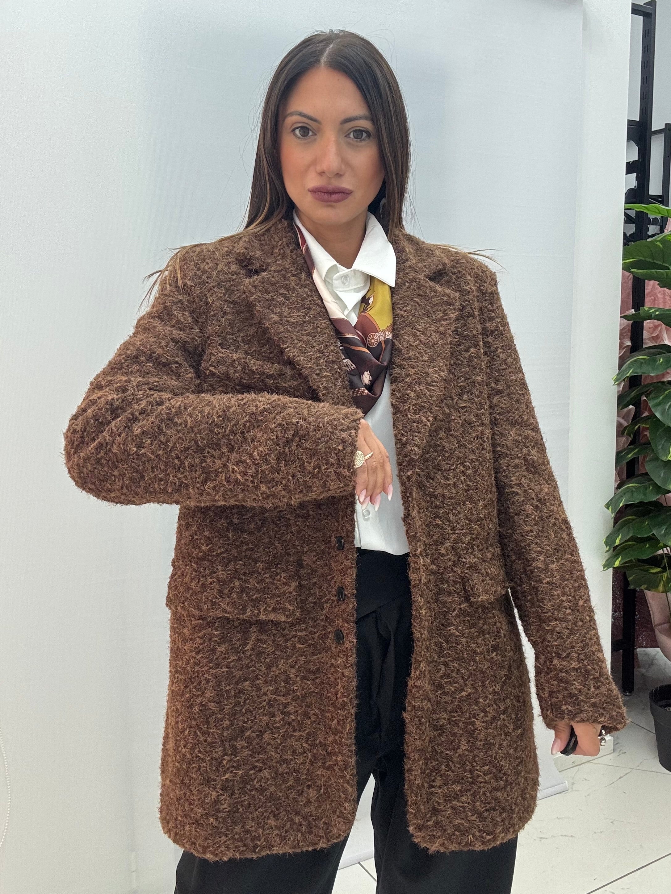 Giacca-Cappotto Ida Marrone