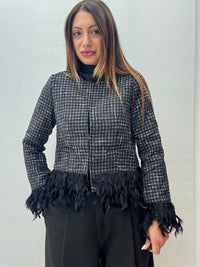 Giacca Piume Nero