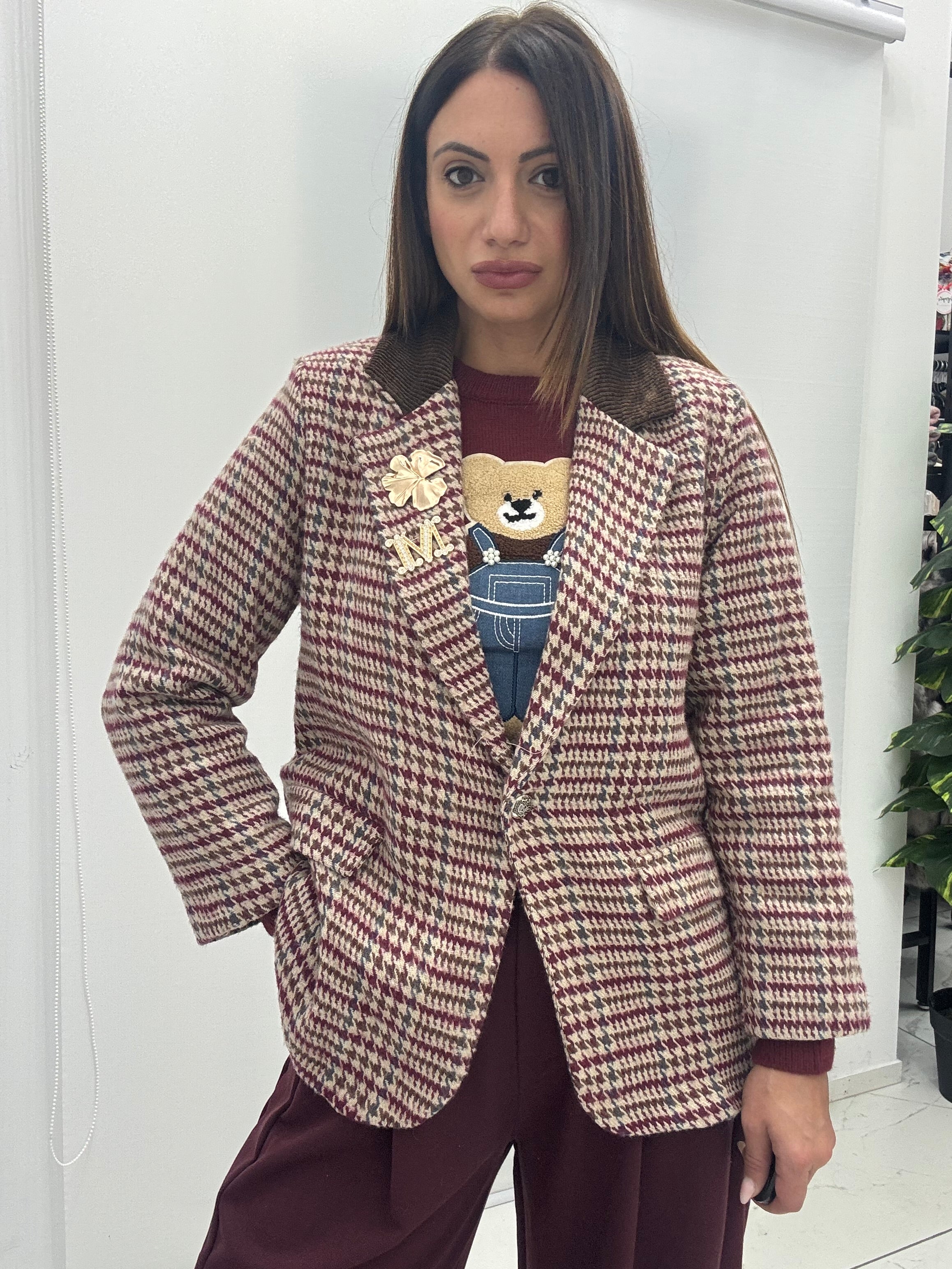 Giacca Emme Bordeaux