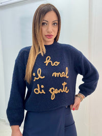 Maglione Ho Mal Di Gente
