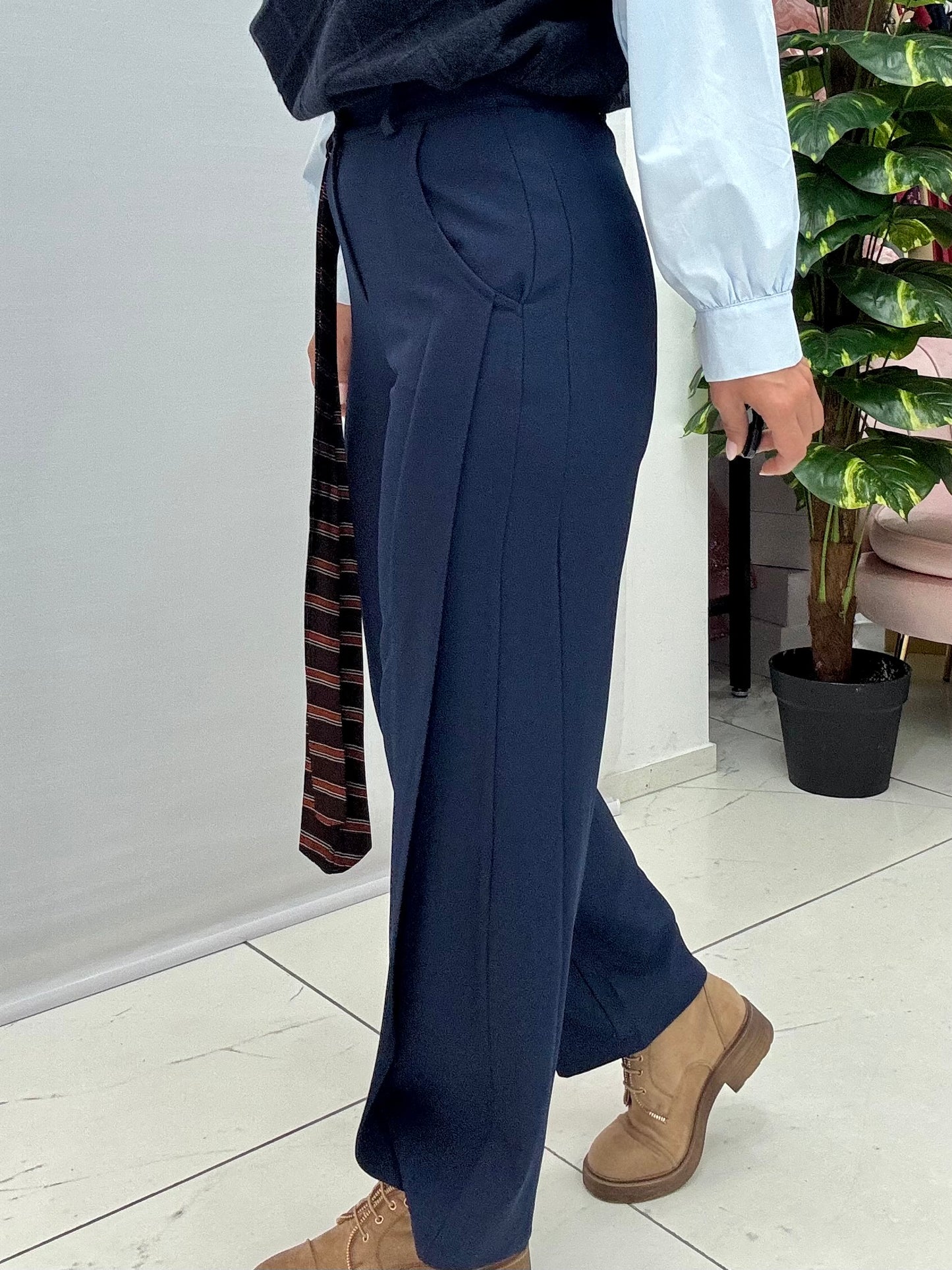 Pantalone Cravatta Blu