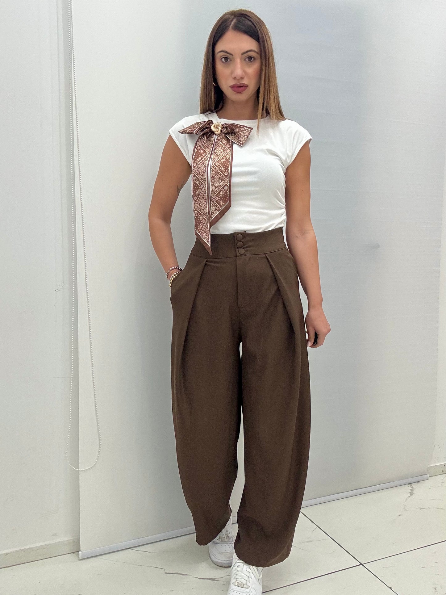 Pantalone art.16090 Marrone