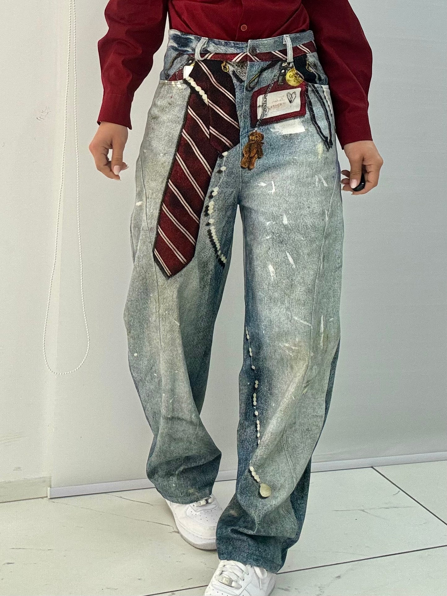 Jeans Cravatta Fake