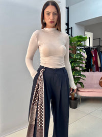 Pantalone Foulard Blu