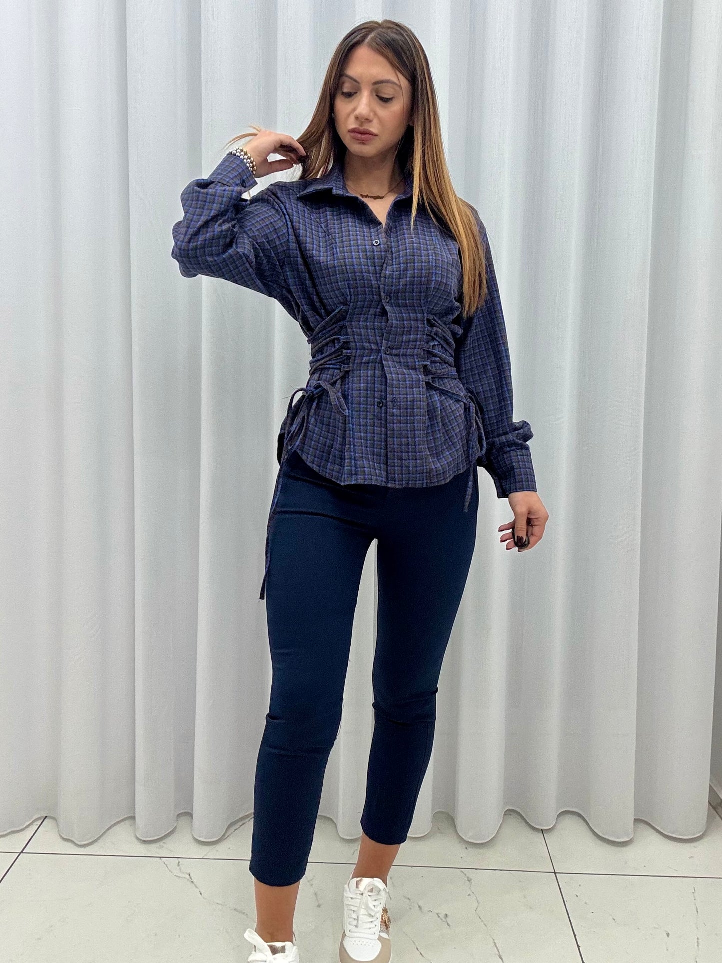 Pantalone Mood. Zara blu