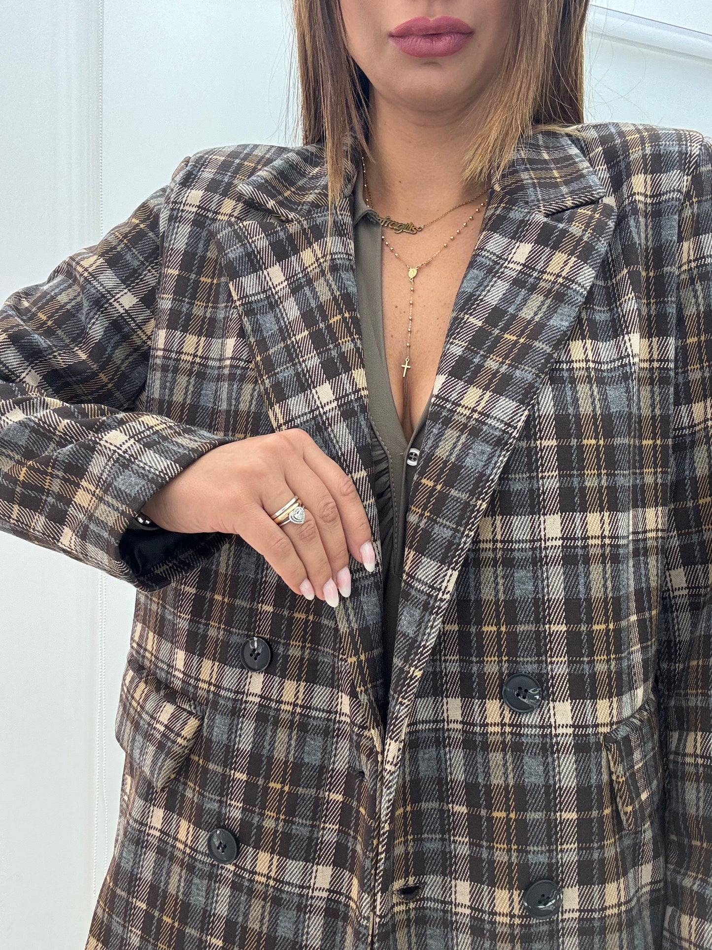 Giacca art6727 Marrone