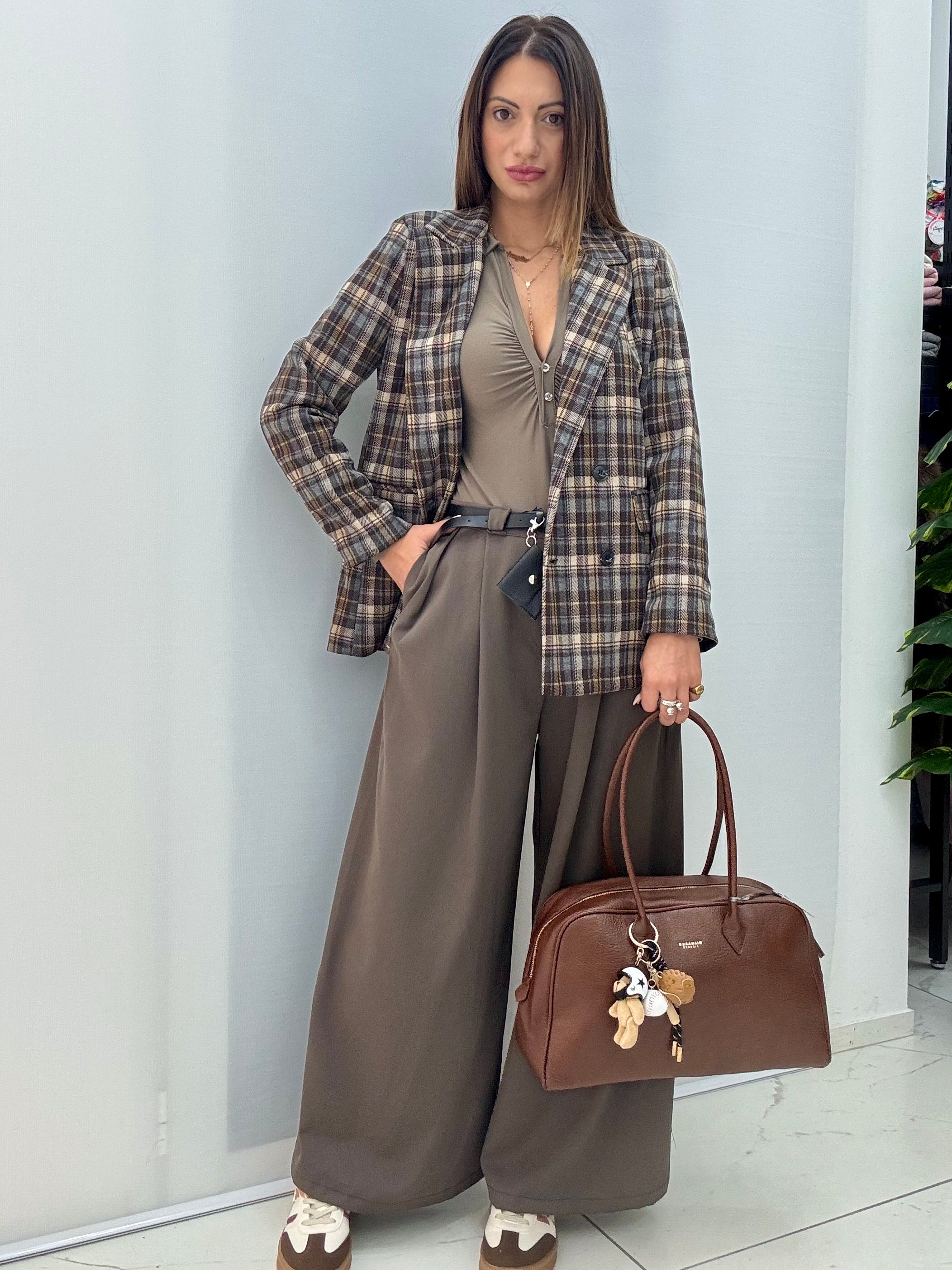 Pantalone Cloe Tortora