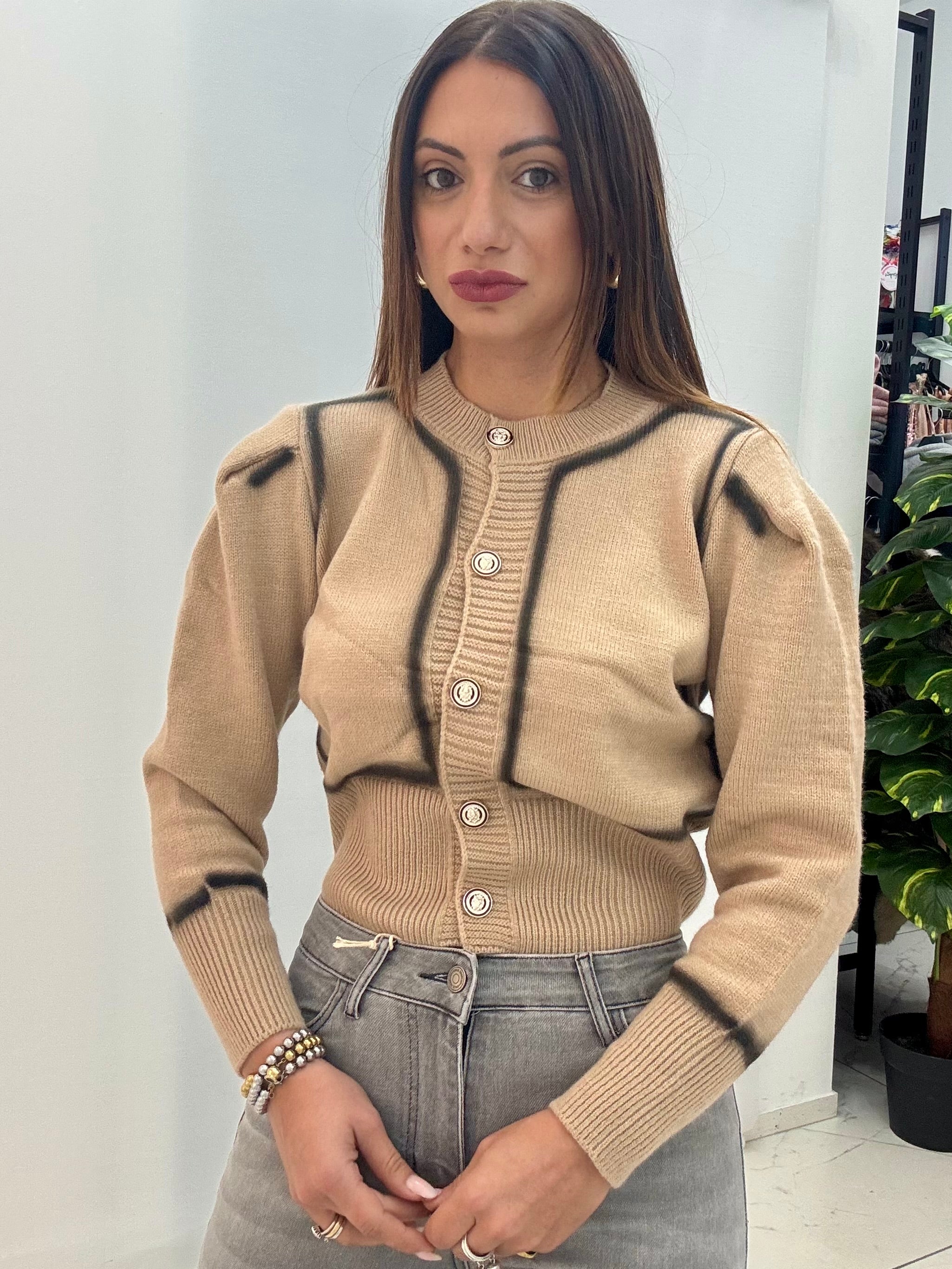 Cardigan Sfumato Beige