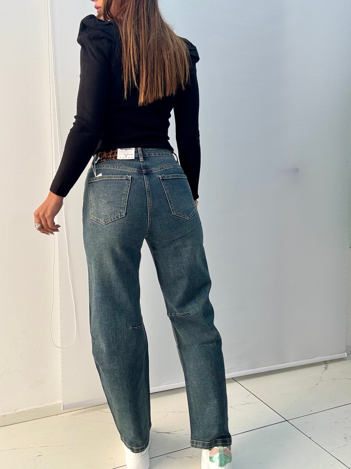 Jeans Ballon Strass artL975