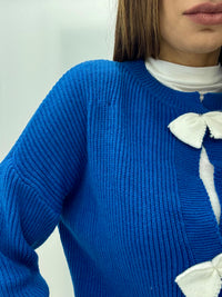Cardigan Fiocchetti Blu