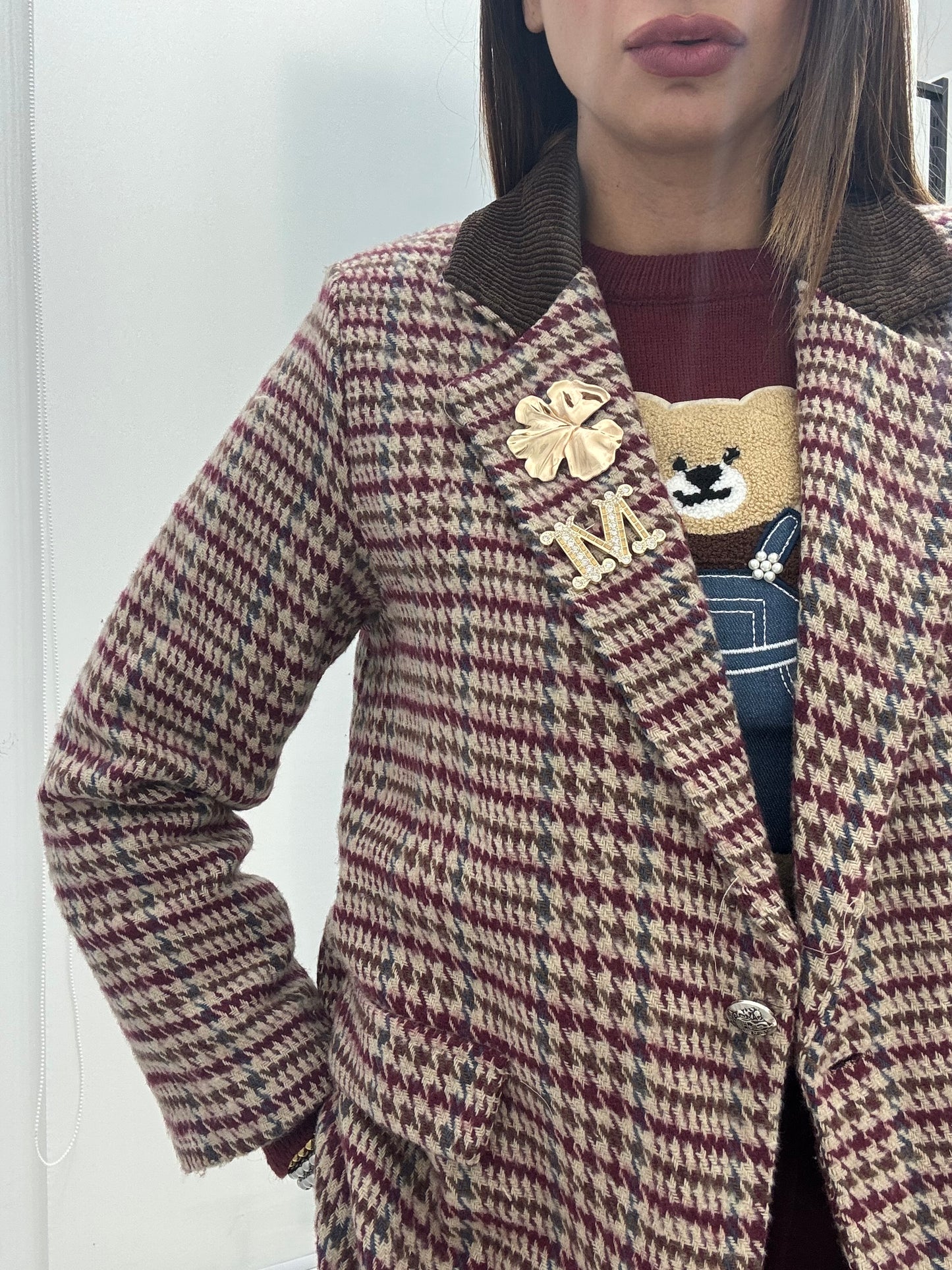 Giacca Emme Bordeaux