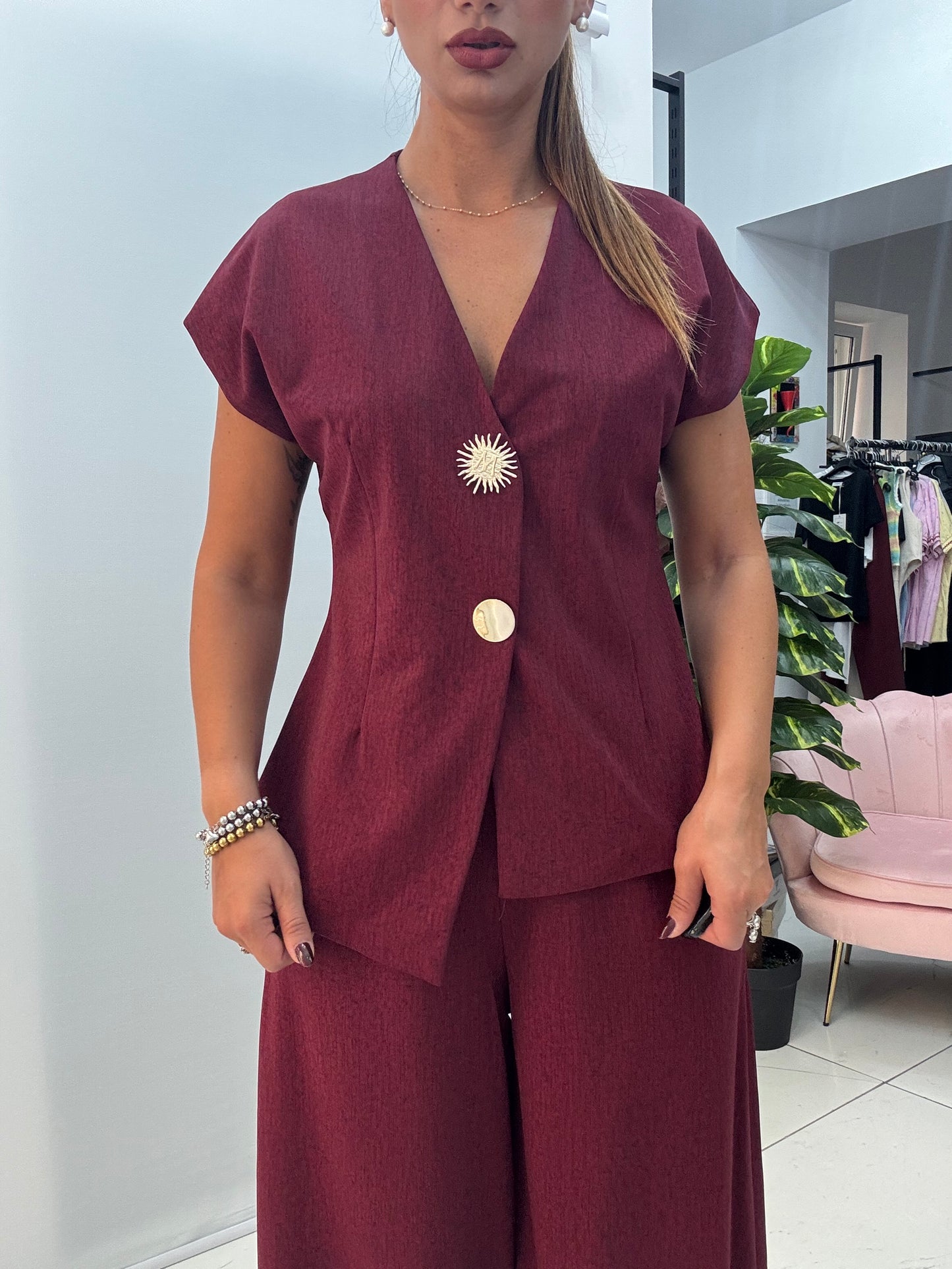 Set Girasole Bordeaux