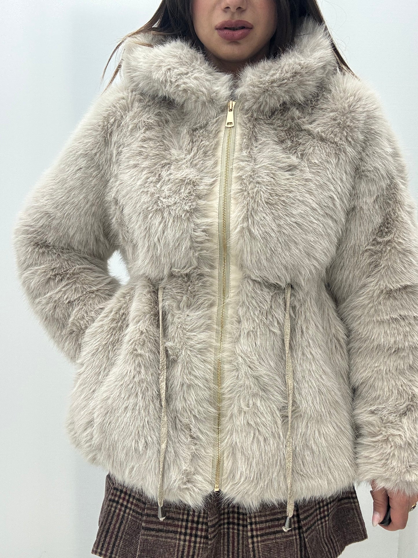 Eco Fur Priscilla Beige