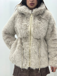 Eco Fur Priscilla Beige