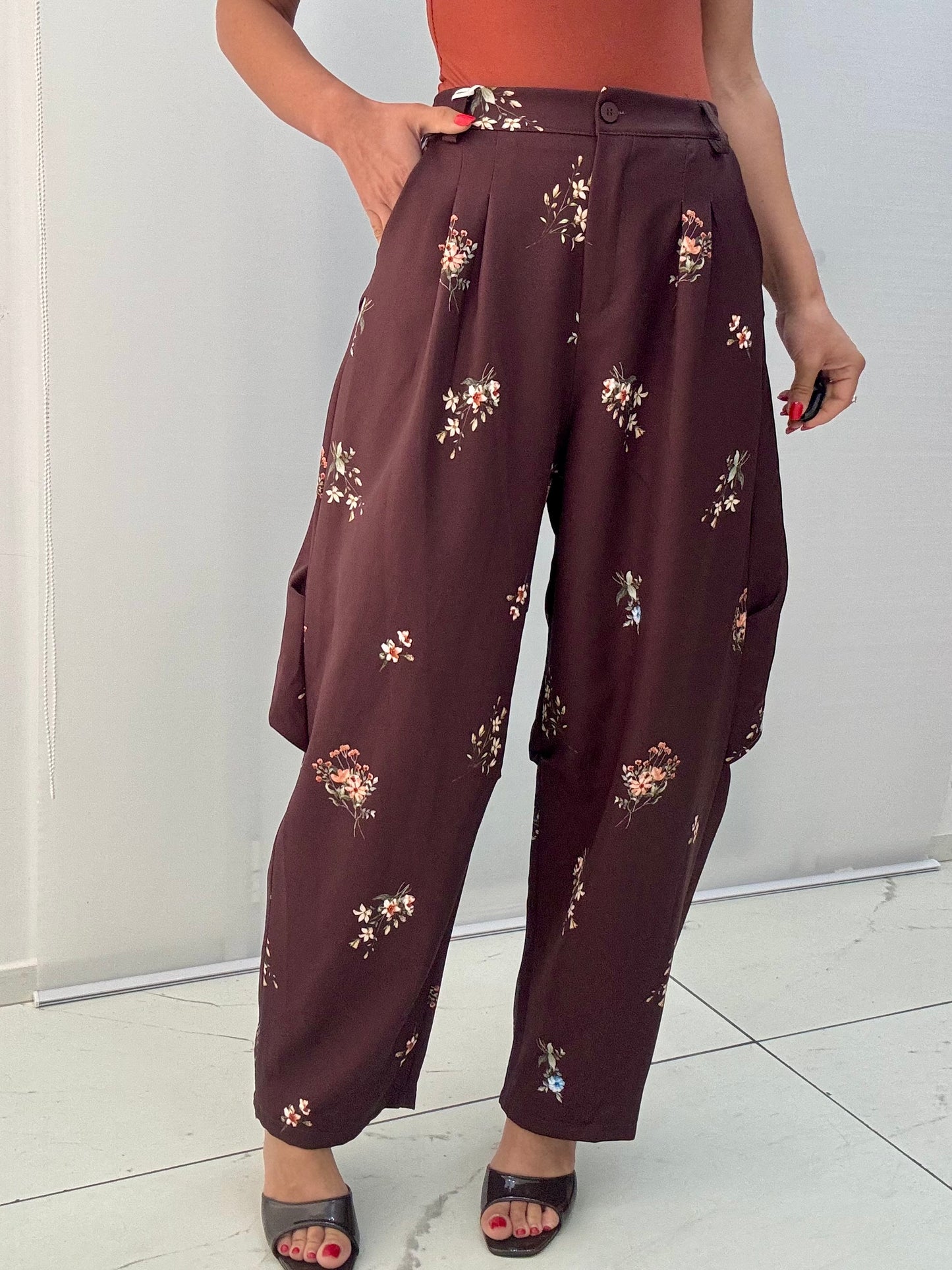 Pantalone Ballon Flowers