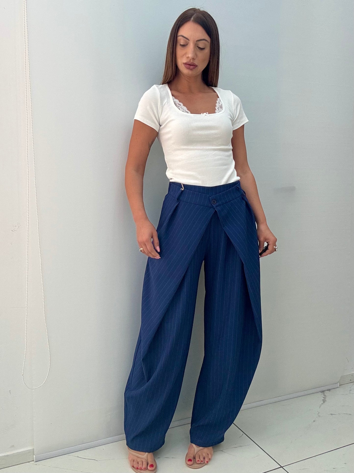 Pantalone Giovanna Gessato