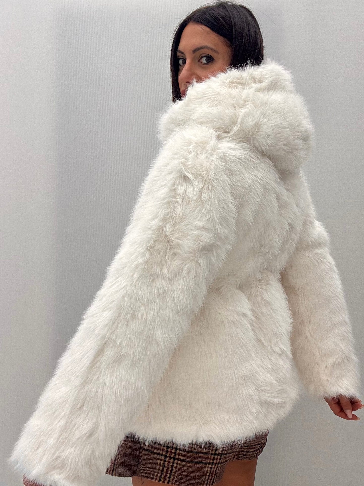 Eco Fur Priscilla Bianco