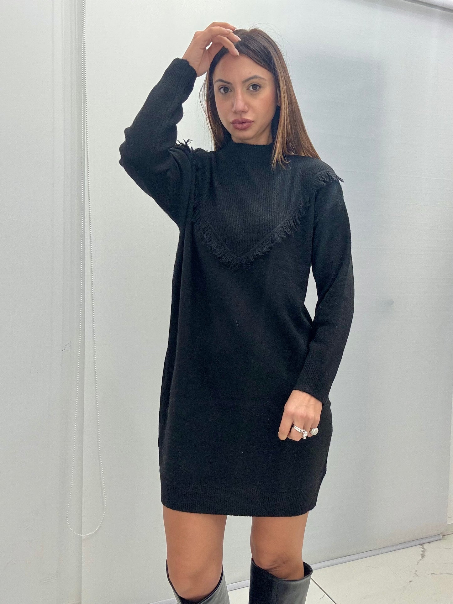 Abito Frangia Nero