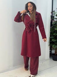Cappotto Sporty Bordeaux
