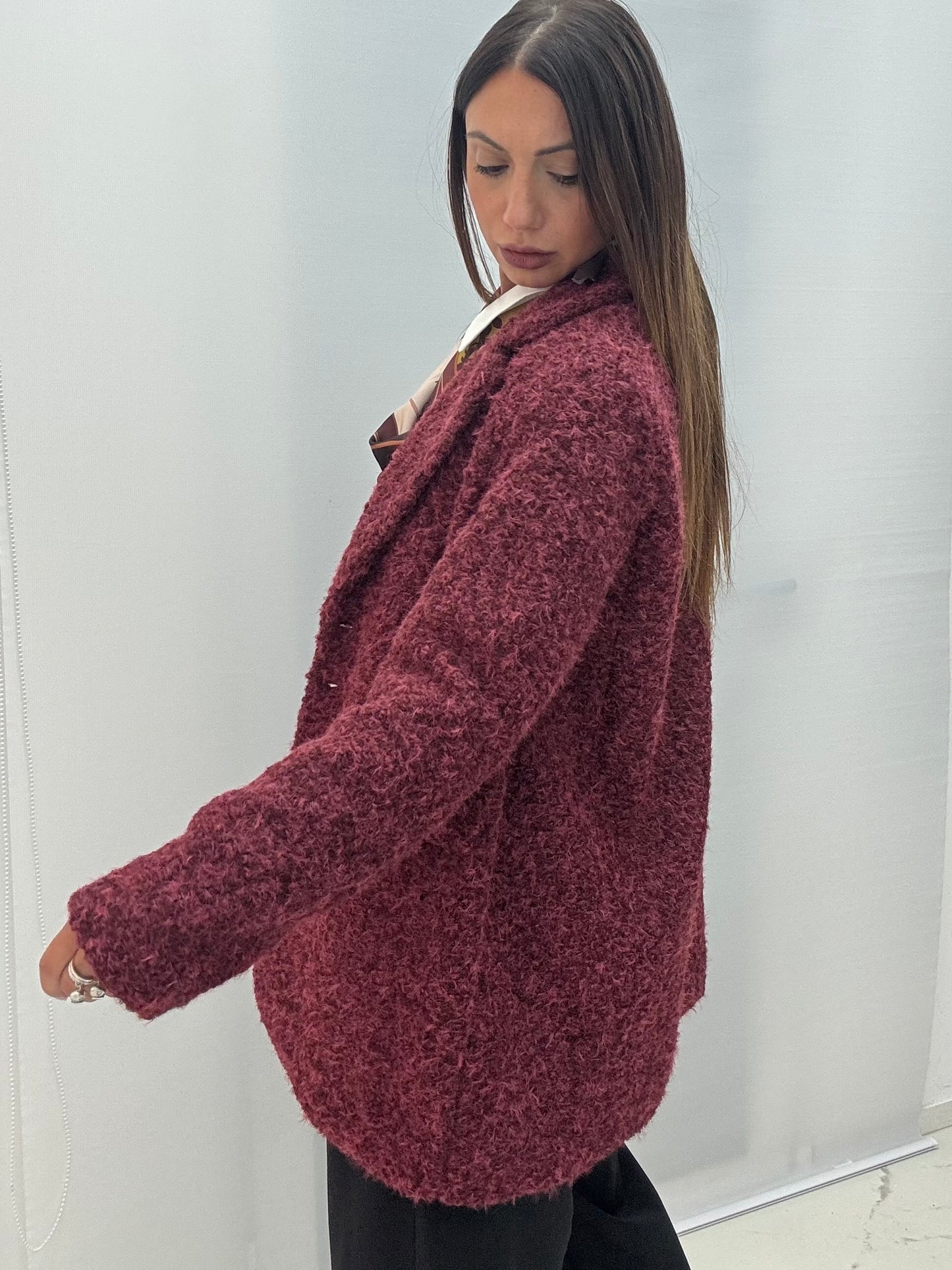 Giacca-Cappotto Ida Bordeaux