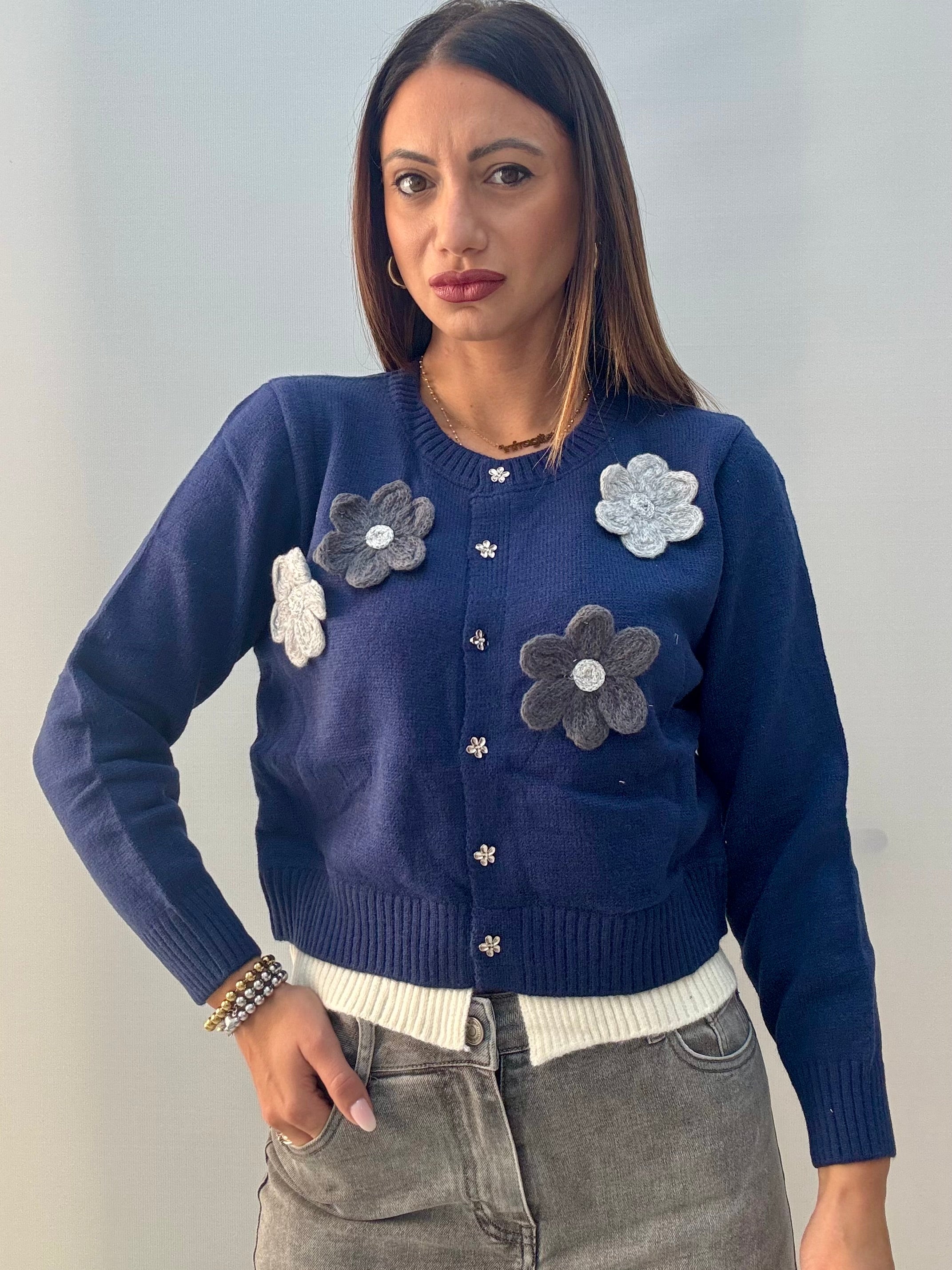 Cardigan Margherita Blu