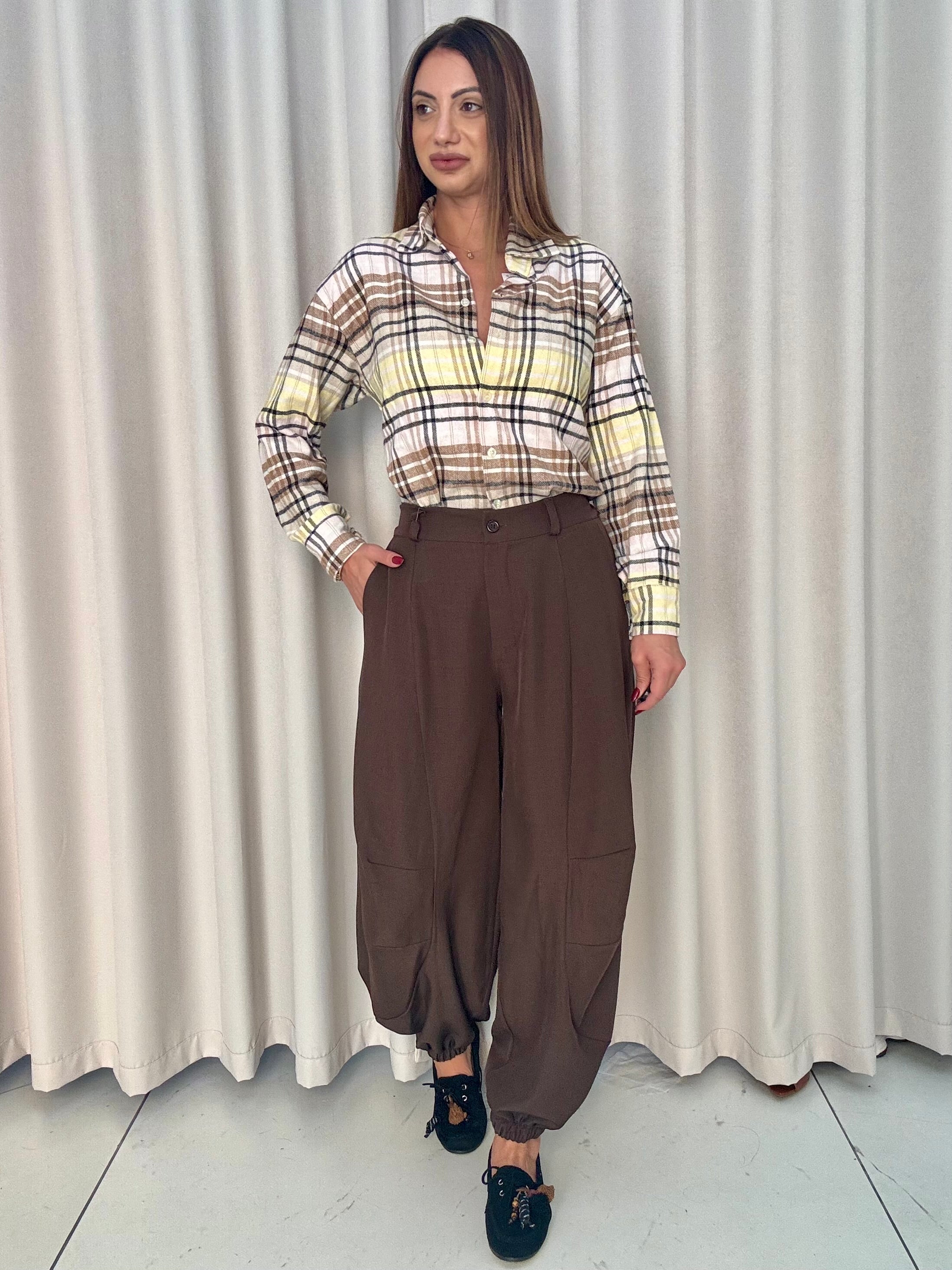 Pantalone Roberta Marrone