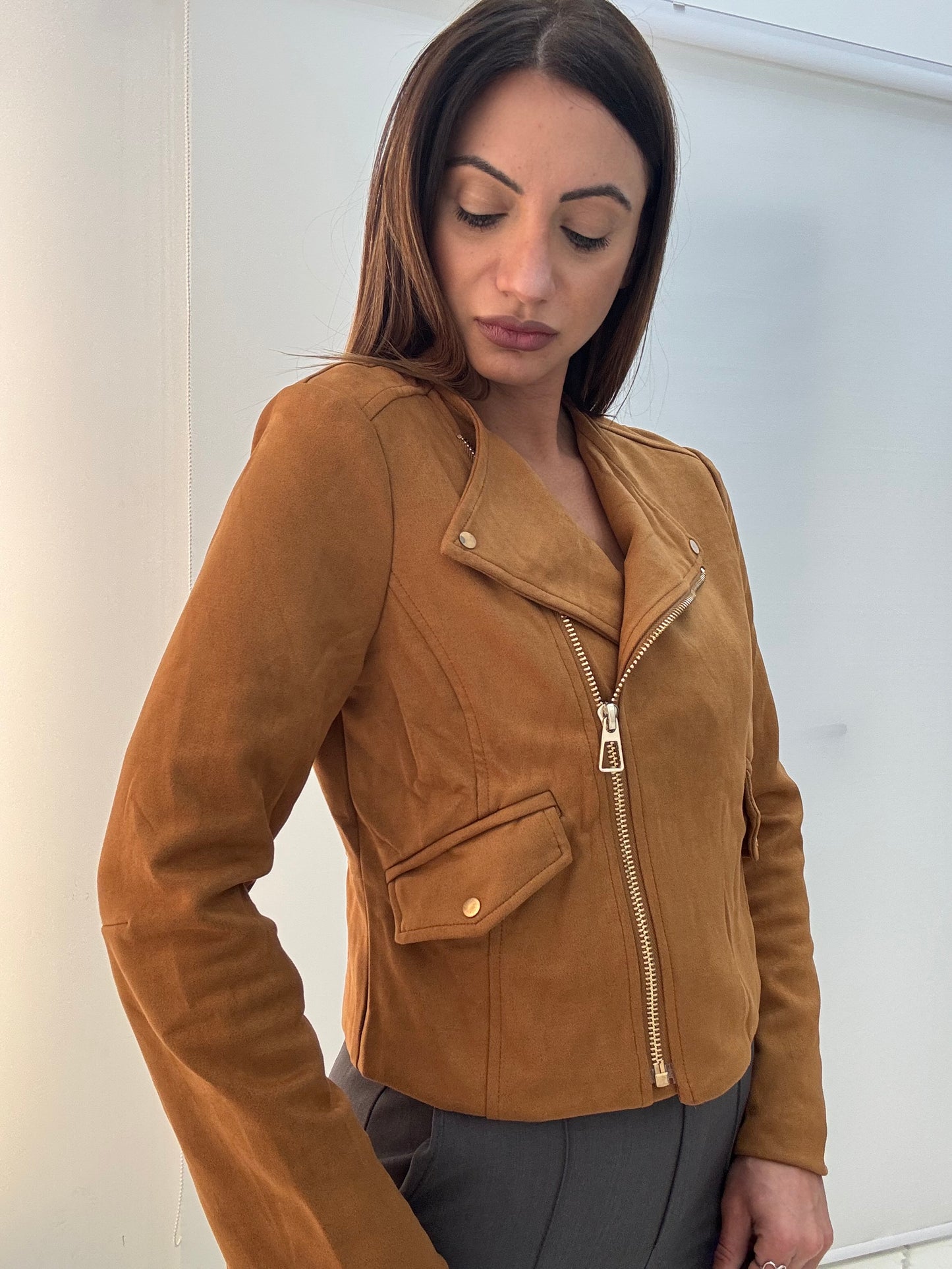 Giacca Effetto Daino
