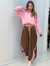 Pantatuta Candy Marrone-Rosa