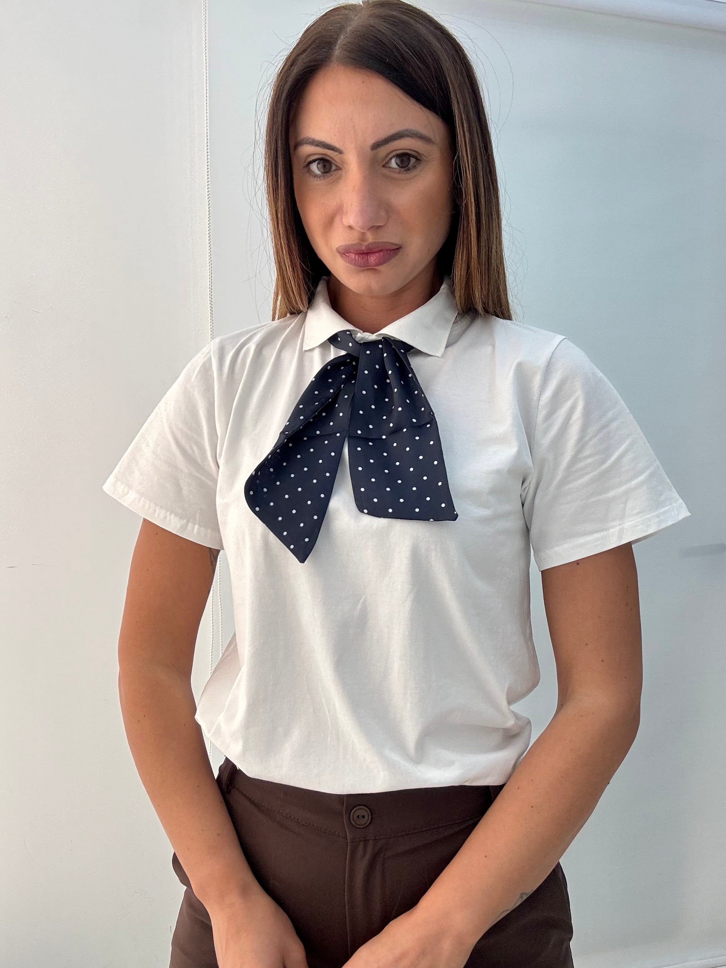 Maglia Polo-Foulard