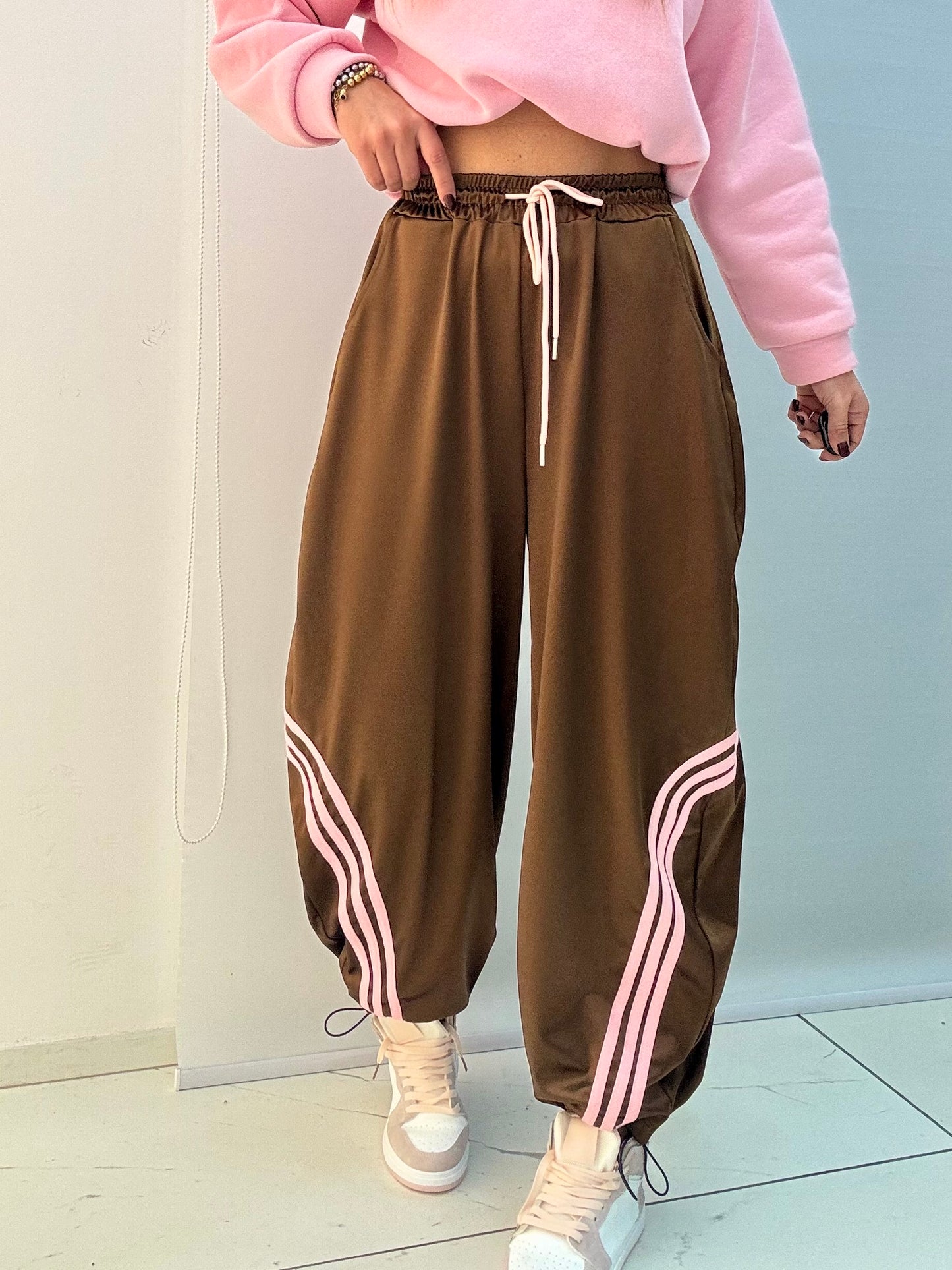 Pantatuta Candy Marrone-Rosa