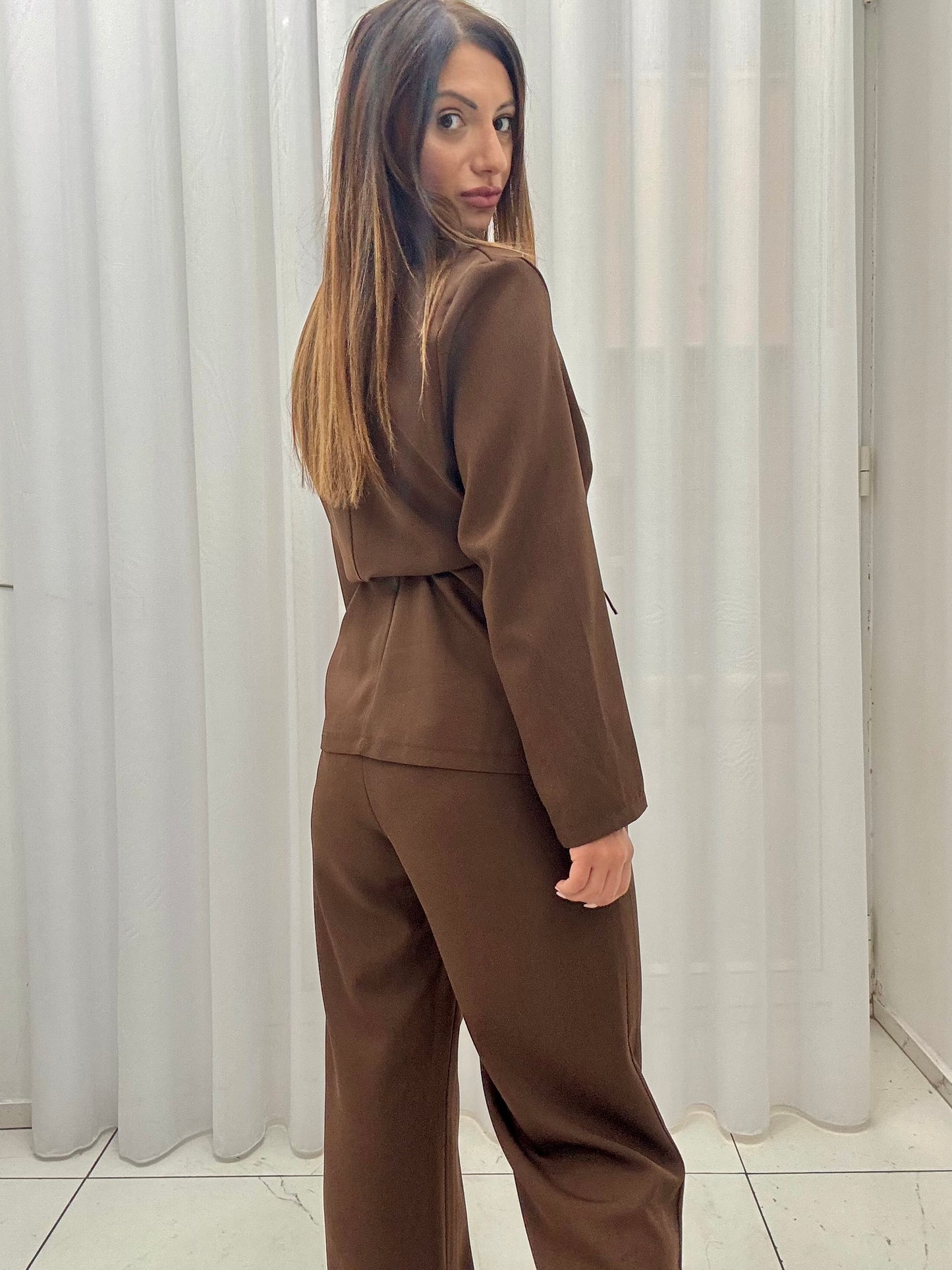 Tailleur Meira Marrone