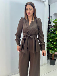 Tailleur Amalia Marrone