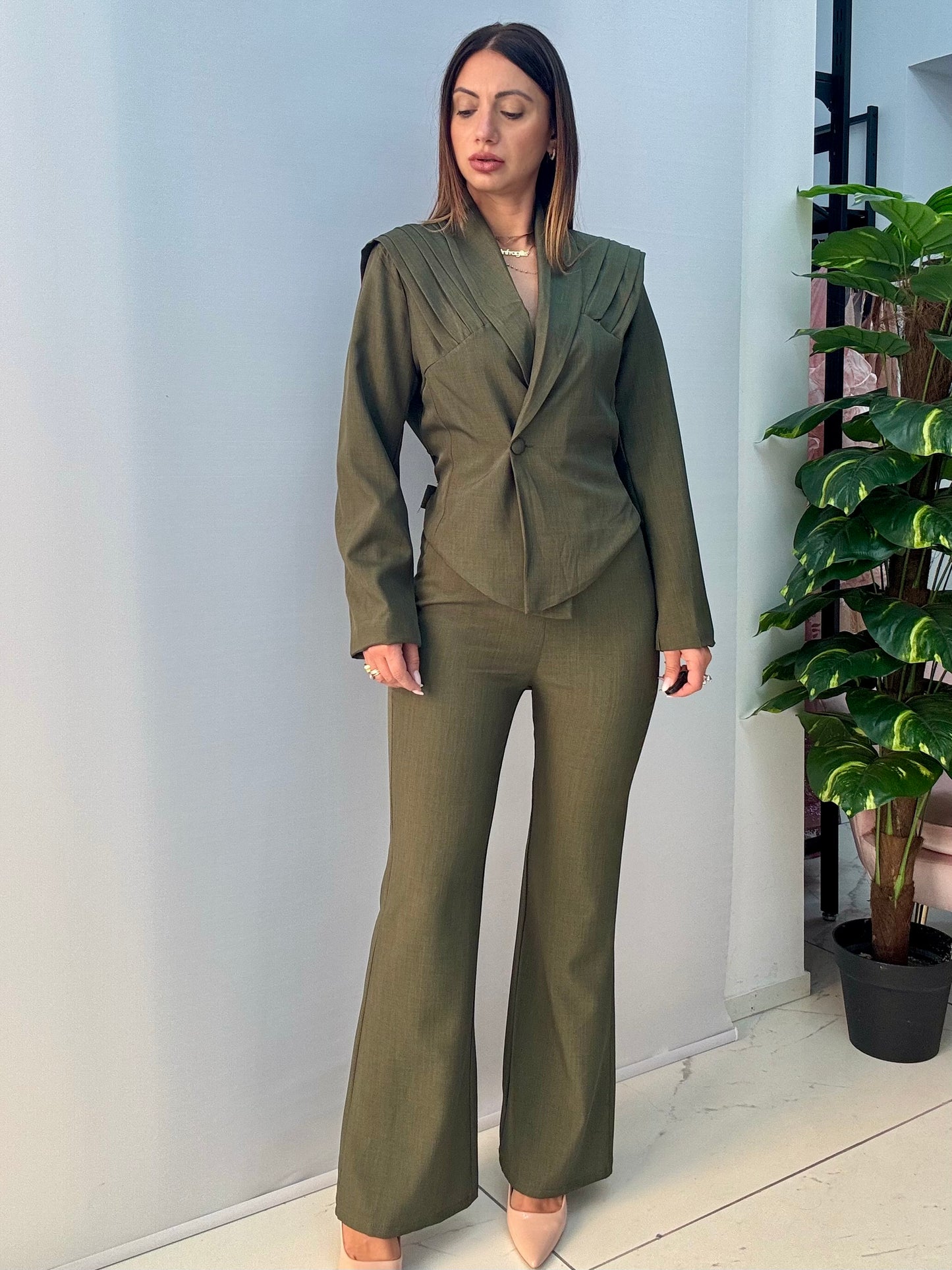 Tailleur Asia Verde Militare