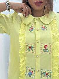 Camicia Romantic Giallo