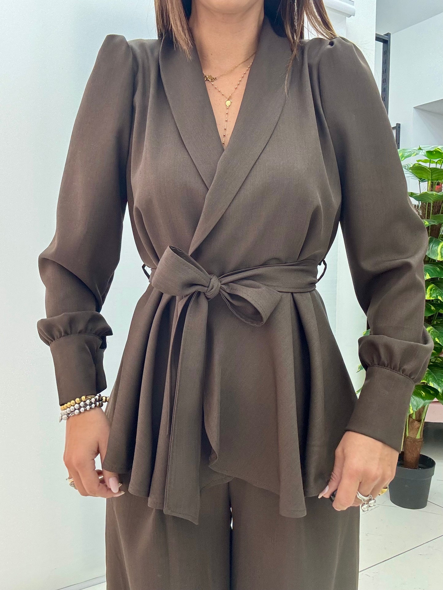 Tailleur Amalia Marrone