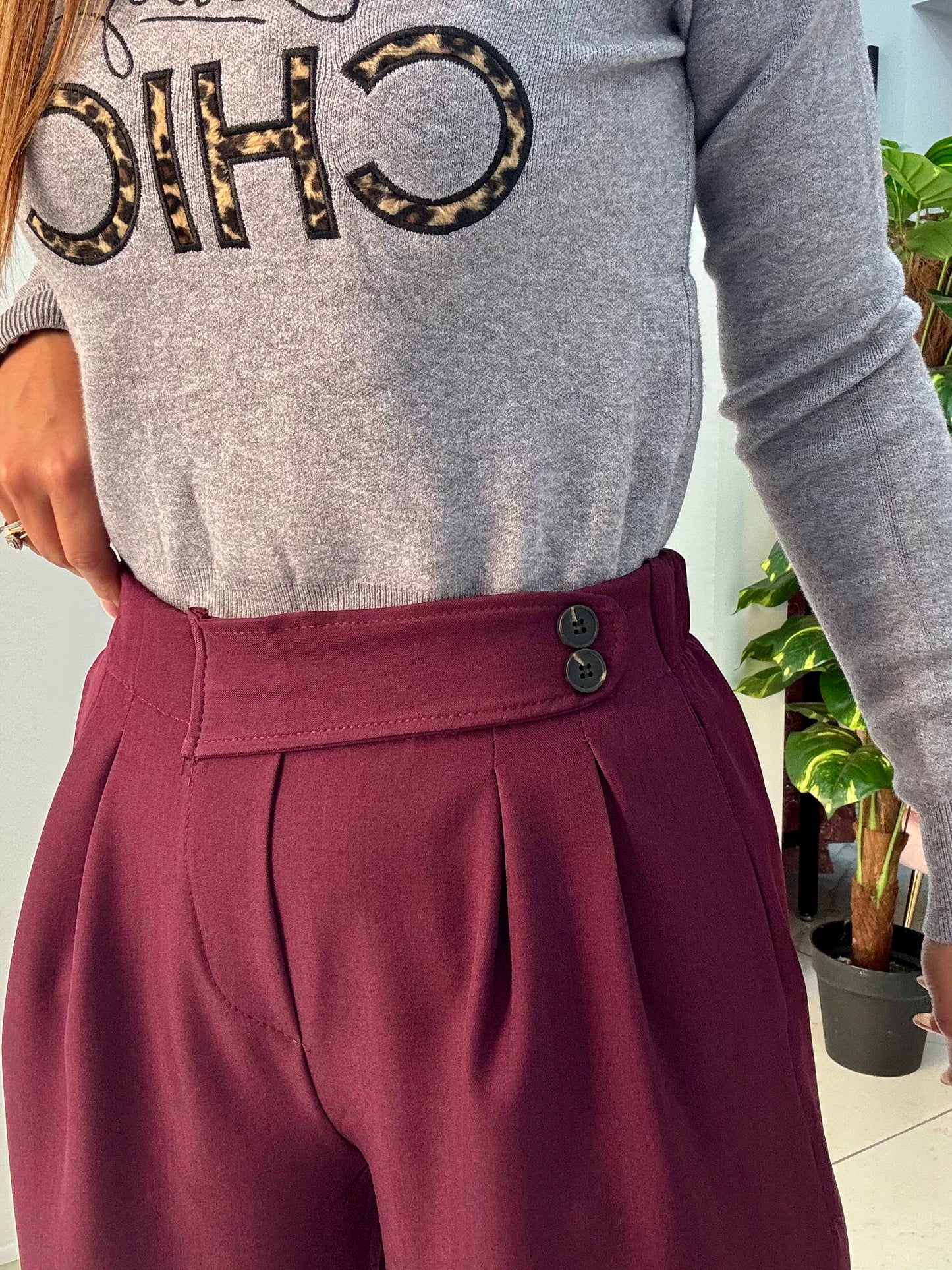 Pantalone Angela Bordeaux