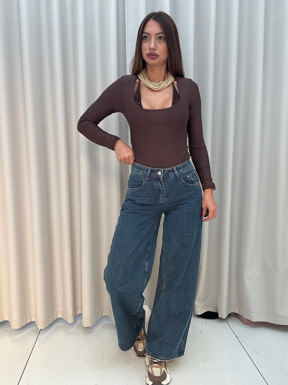 Jeans Tasca Ecopelle